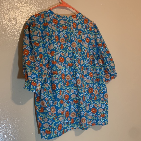 Loft Floral Button Blouse - Picture 4 of 7